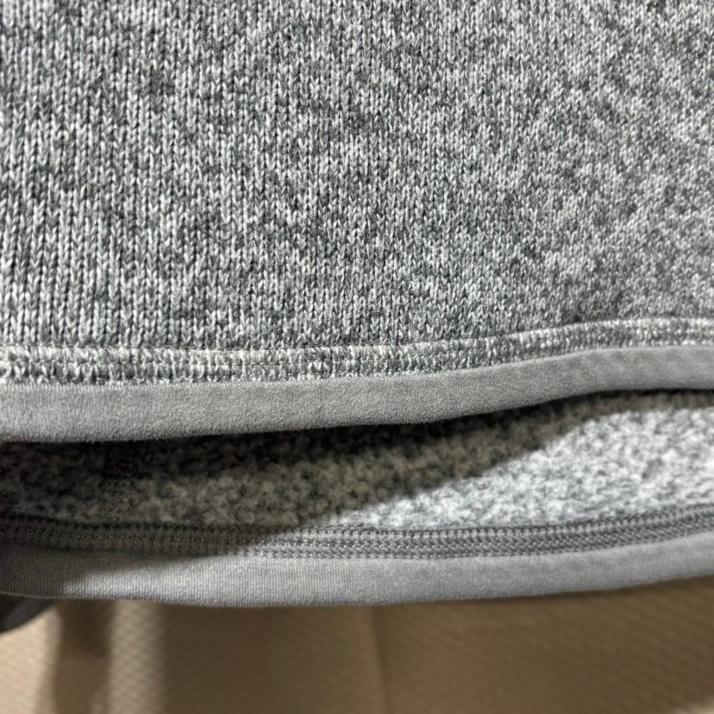 Patagonia Women's Sweater 1/4 Zip Fleece Pullover Size Medium Heather Gray - Picture 2 of 12
